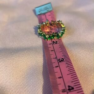 Gold and green ring - flexible